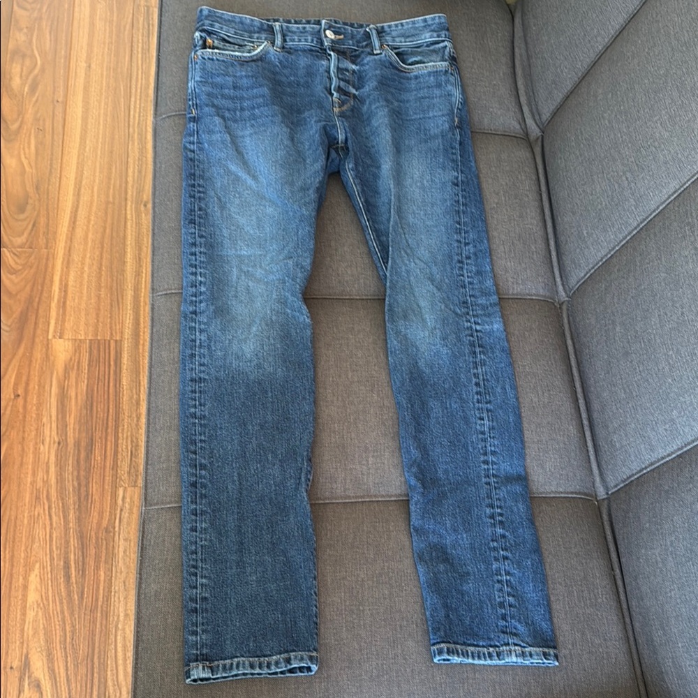 Buck Mason Blue Slim Jeans Versatile Everyday Wear